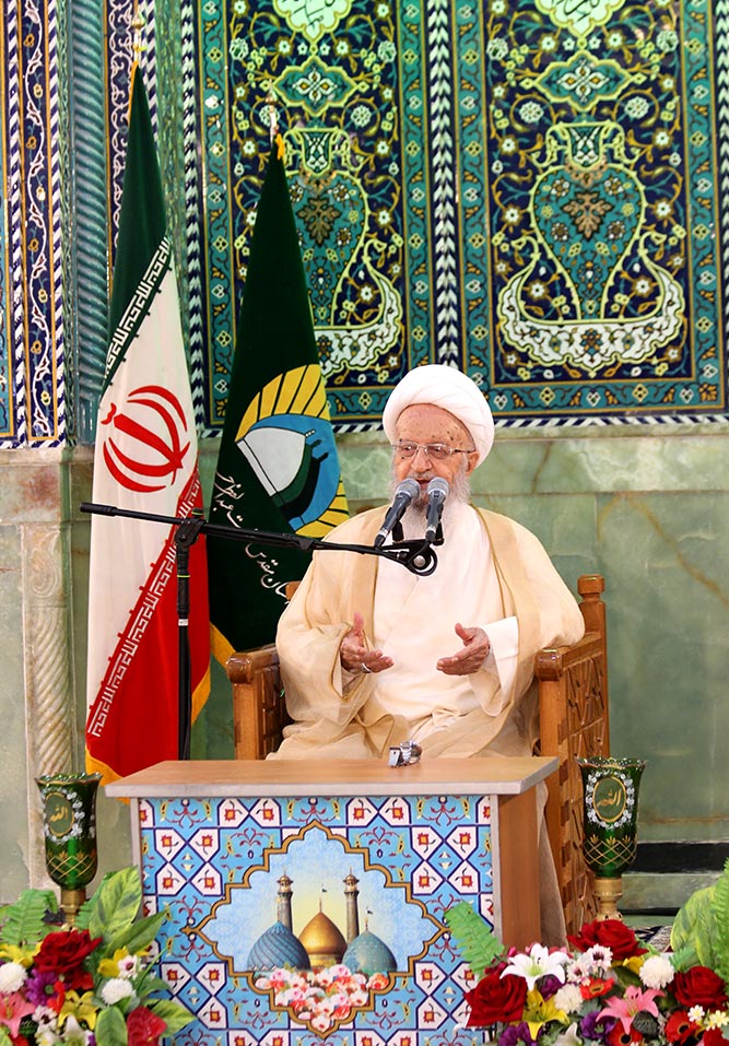 سخنرانی آیت الله مکارم شیرازی در مراسم افتتاح صحن امام خمینی